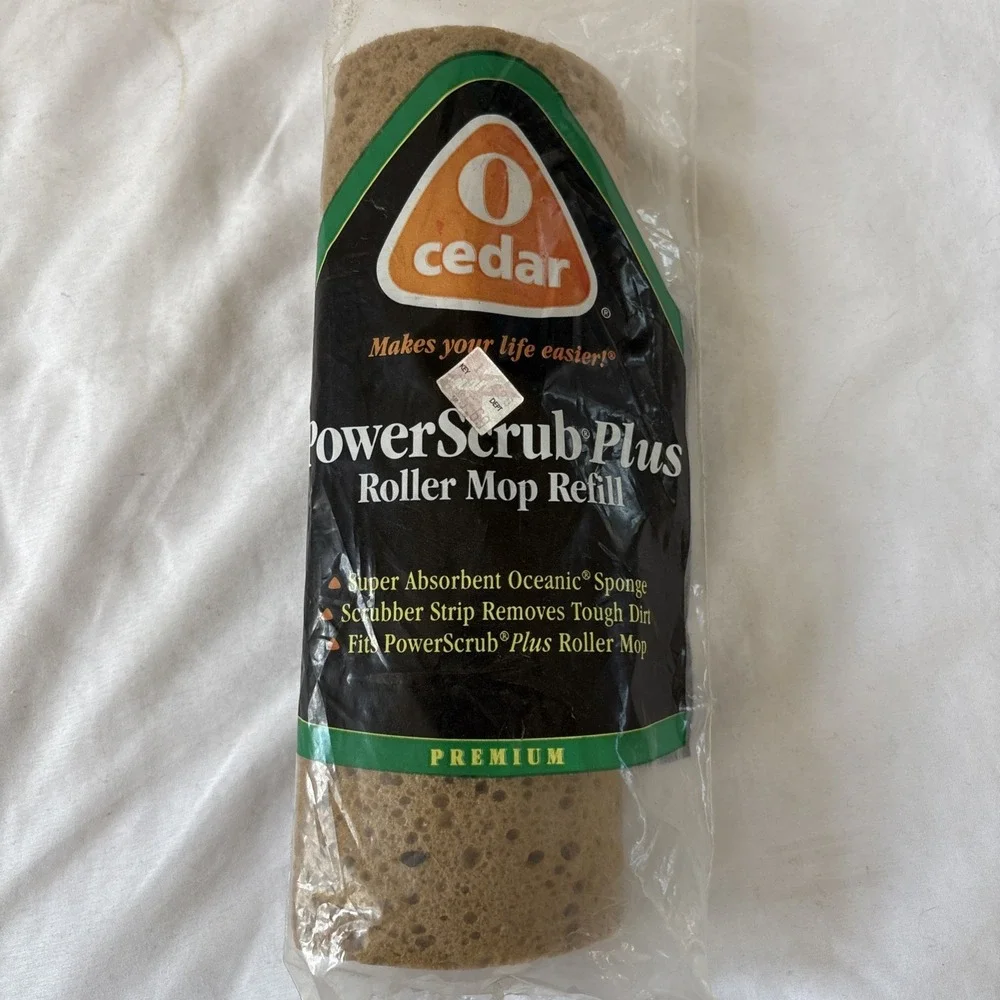 O Cedar PowerScrub Plus Roller‎ Mop Refill 1997 Item #646 New